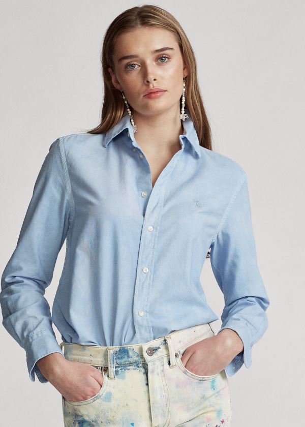 Camisa Polo Ralph Lauren Relaxed Fit Algodão Mulher 53746-HLMJ